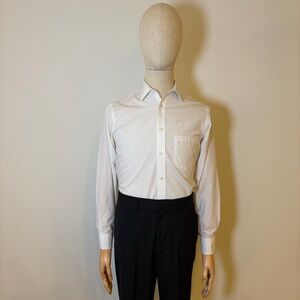 ARROW USA 1851 Men’s White Classic Fit Dress Shirt S 14-14.5 32/33